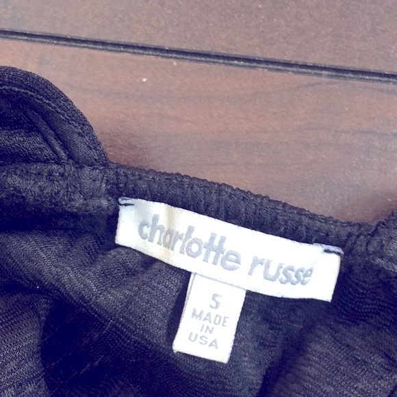 CHARLOTTE RUSSE Mini Black dress teardrop open back - Picture 9 of 10